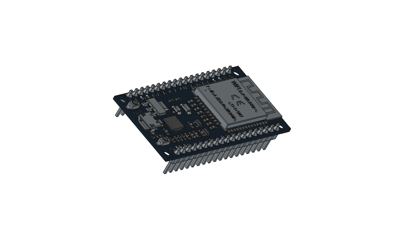 ESP32-WROOM-32 3D model