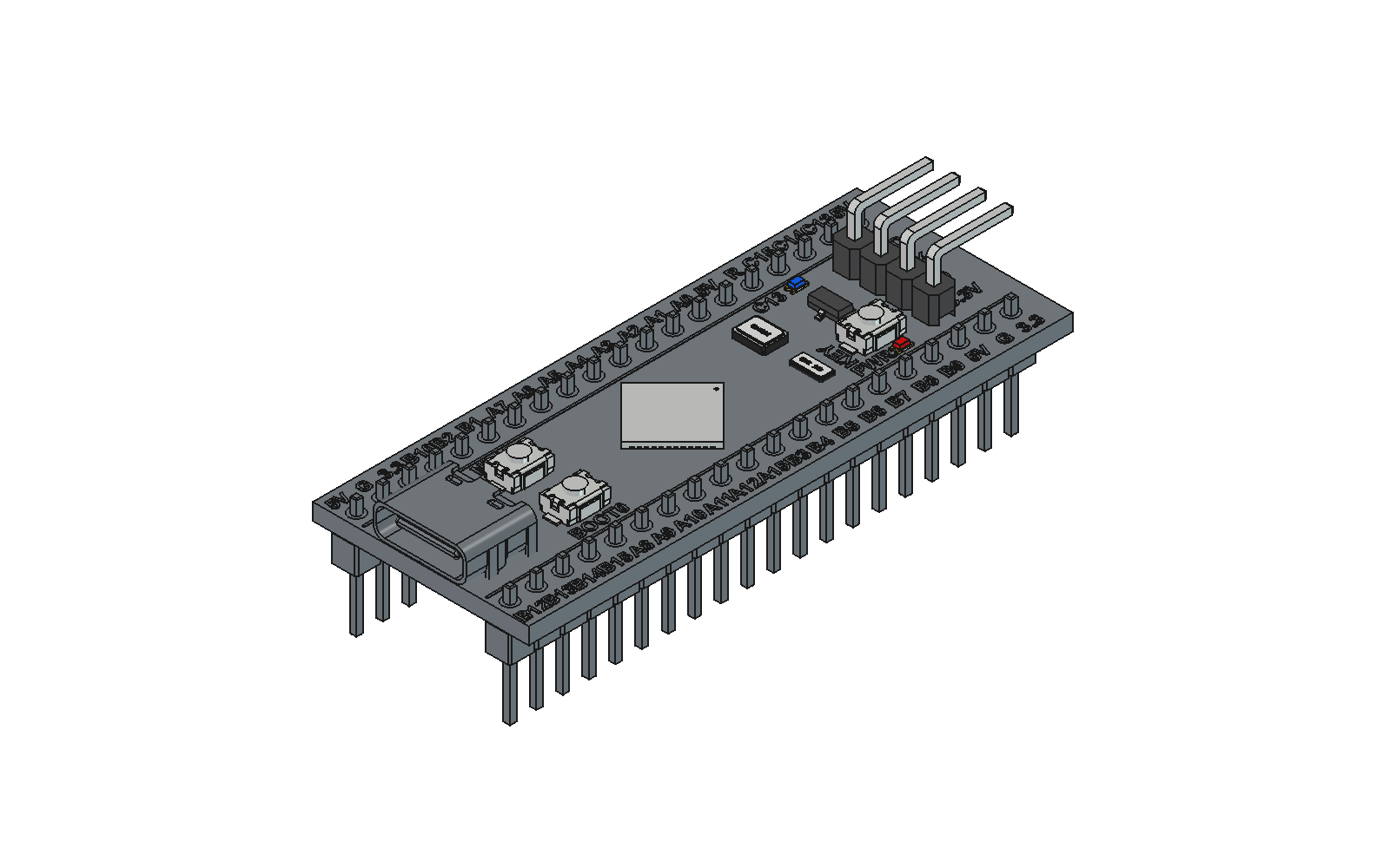 STM32 microcontroller board 3D model